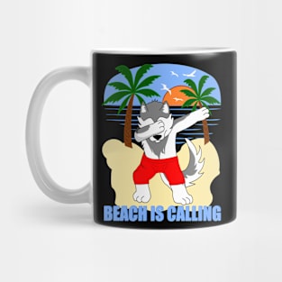 Summer Beach is calling Kids DAB Wolf Mug